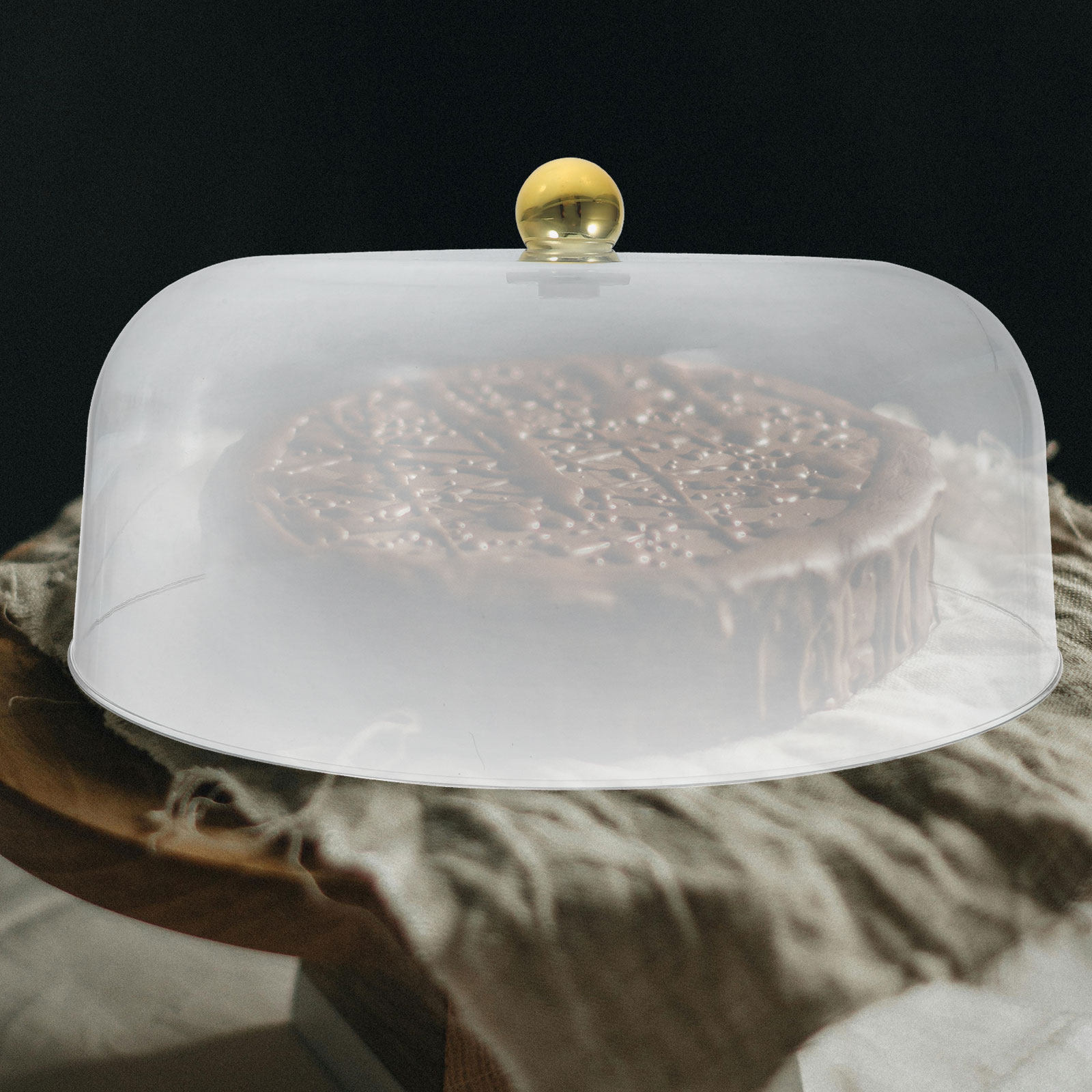 Plastic Dome Clear - Dôme transparent en plastique pour gâteaux,