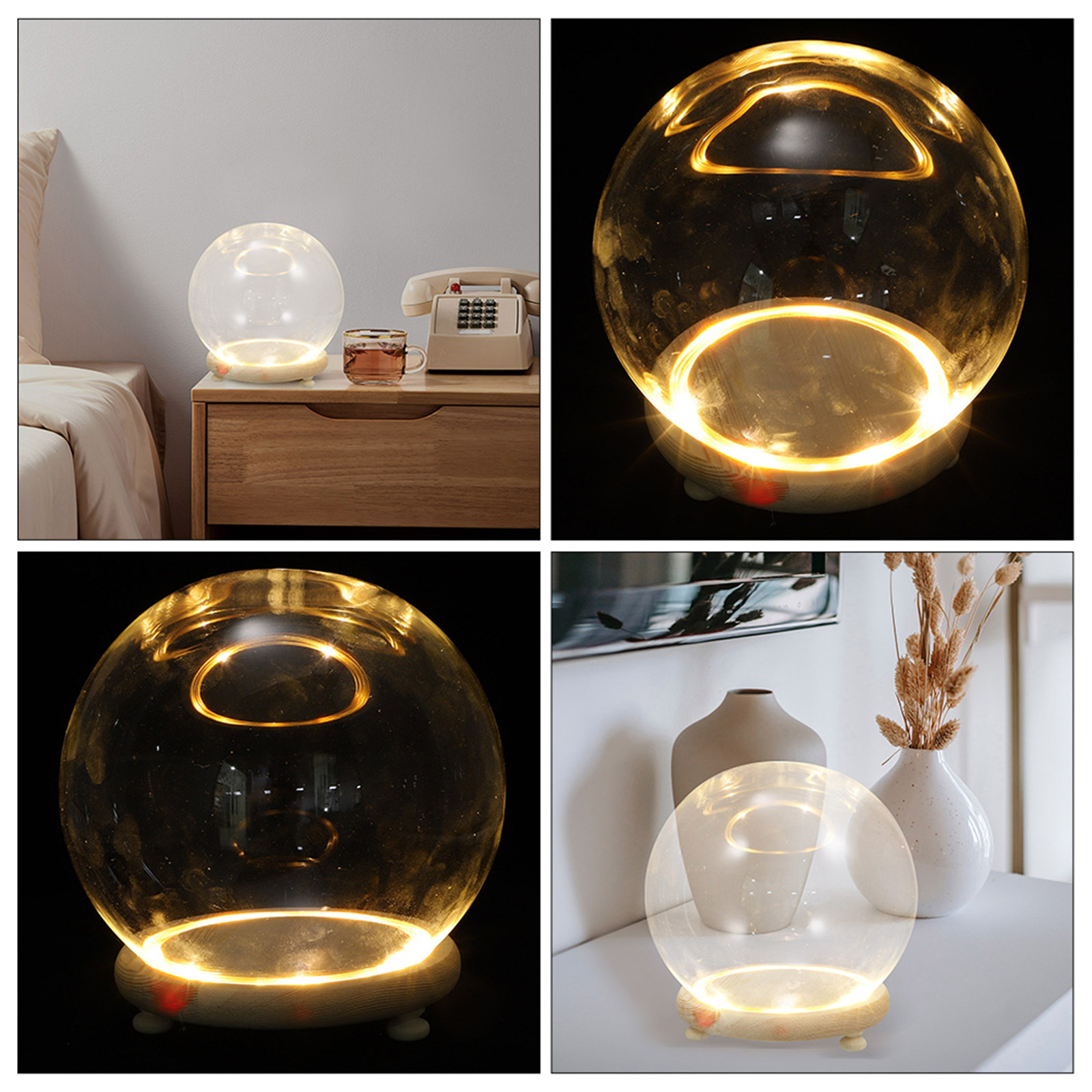Cloche en verre avec base en b - Plastic Dome Clear avis et prix
